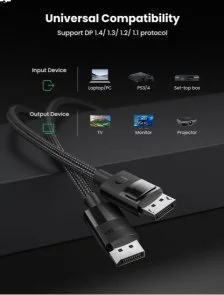 Фото: Кабель UGREEN DP114 v1.4 DP / DP 3m Black (UGR-80393) № 3 | KTC