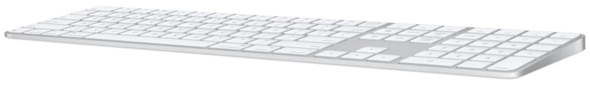 Фото: Клавіатура Apple Magic Keyboard with Touch ID and Numeric Keypad for Mac models with Apple silicon USB-C - Ukrainian White Keys (MXK73) № 2 | KTC