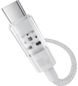 Кабель Baseus Gem Fast-Charging Data 100W USB / Type-C 2m White (P10373002211-01)