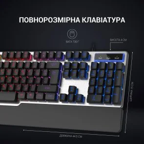Фото: Клавіатура GamePro GK599 Black № 7 | KTC