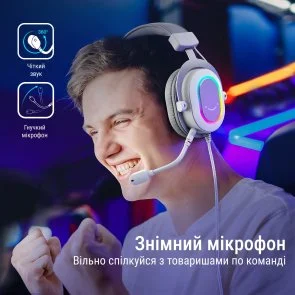Фото: Гарнітура Fifine H6W RGB White № 14 | KTC