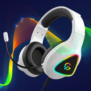 Гарнітура GamePro HS615 RGB White