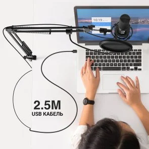 Фото: Мікрофон Fifine T669 USB Black № 8 | KTC