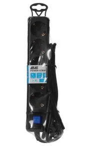 Фото: Мережевий фільтр 2E U05ES15M1.5BK 5/1.5m Black (2E-U05ES15M1.5BK) № 6 | KTC