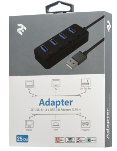 USB-хаб 2E W1405 Black (2E-W1405)