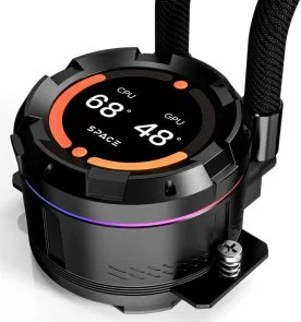 Фото: Система рідинного охолодження ID-COOLING Space LCD SL360 XE № 5 | KTC