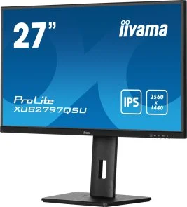 Фото: Монітор iiyama ProLite XUB2797QSU-B2 Black - 27" IPS / 2560×1440 / 100 Гц / Adaptive Sync / Pivot / HAS № 4 | KTC