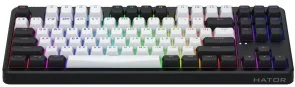 Фото: Клавіатура Hator Rockfall 3 Mecha TKL Aurum Orange Linear rev.2.0 Black/White (HTK850UA) № 4 | KTC