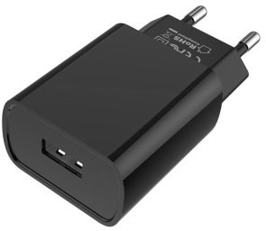 Зарядний пристрій BOROFONE BA20A Sharp Black with AM/Lightning (BA20ALB)