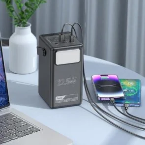 Фото: Батарея універсальна Hoco DB03 Endure 100000mAh 22.5W Black (DB03 Endure 100000 Black) № 6 | KTC