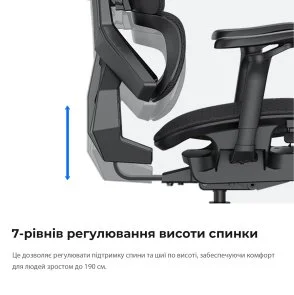 Фото: Крісло Anda Seat X-Air Pro Size XL Mesh Space Black (AD-WY-01-BBB-B01) № 17 | KTC