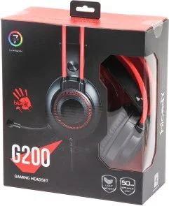 Фото: Гарнітура Bloody G200 Black/Red (G200 Black+Red) № 6 | KTC