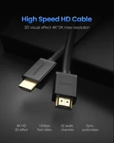 Фото: Кабель UGREEN HD104 v2.0 HDMI / HDMI 1m Black (10106) № 2 | KTC