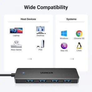 Фото: USB-хаб UGREEN CM219 0.15m Space Gray (25851) № 3 | KTC