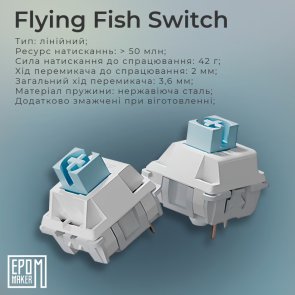 Ajazz AK820 Pro Flying Fish Switch Hot-Swap RGB White