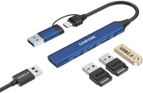 Фото: USB-хаб Canyon DS-02 Blue (CNS-TDS02BL) № 5 | KTC