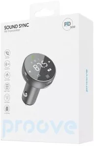 Фото: FM-Трансмітер + АЗП Proove FM Launcher Sound Sync 30W Gray № 4 | KTC