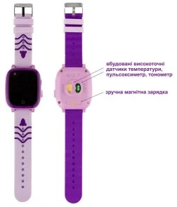 Фото: Смарт годинник AmiGo GO005 4G WIFI Thermometer Purple (GO005 Purple) № 6 | KTC