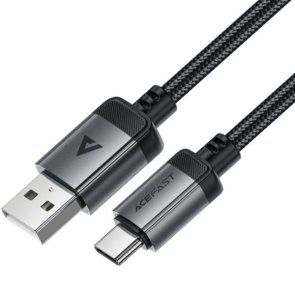 Кабель Acefast C20-04 3A AM / Type-C 1.2m Black/Grey (6974316283782)