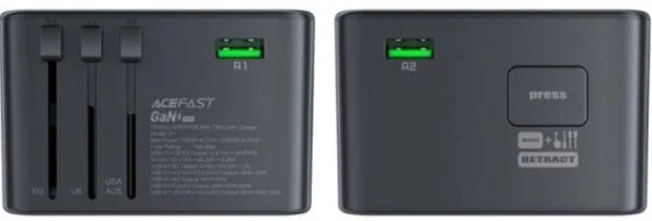 Фото: Зарядний пристрій Acefast Z1 GaN 75W Black (6974316282495) № 7 | KTC