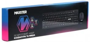Фото: Комплект клавіатура+миша Maxxter KMS-WCM-02B-UA Wireless Black № 5 | KTC