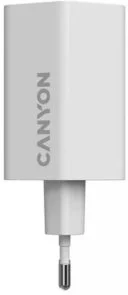 Фото: Зарядний пристрій Canyon Hexagon 65 QC PD GaN 65W White (CND-CHAHEX65W) № 2 | KTC