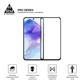 Фото: Захисне скло ArmorStandart Pro for Samsung A56 5G - Black (ARM82612) № 2 | KTC