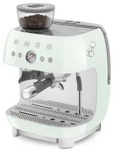 Фото: Ріжкова кавоварка Smeg Espresso coffee machine with grinder Pastel Green (EGF03PGEU) № 5 | KTC