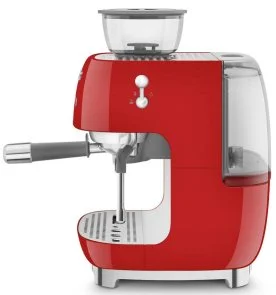 Фото: Ріжкова кавоварка Smeg Espresso coffee machine with grinder Red (EGF03RDEU) № 8 | KTC
