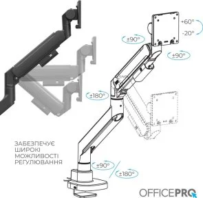 Фото: Кронштейн OfficePro MA851B Black № 11 | KTC