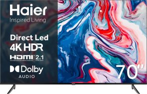 Телевізор LED Haier H70K801UG (Android TV, Wi-Fi, 3840x2160)