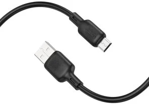 Фото: Кабель BOROFONE BX113 Lenny 2.4A AM / MicroB 1m Black (6941991115417) № 3 | KTC
