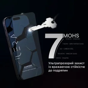 Фото: Захисне скло iLera for Apple iPhone 16 Pro - Fantom Glass (ILFANT16PR) № 9 | KTC