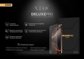 Фото: Захисне скло iLera for Apple iPhone 15 - DeLuxe Original Glass (ILFCDL15) № 2 | KTC