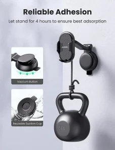 Фото: Кріплення для мобільного телефону UGREEN LP405 Waterfall-Shaped Suction Cup Phone Mount (LP405/20473) № 5 | KTC