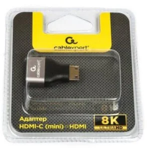 Фото: Перехідник Cablexpert v2.1 MiniHDMI / HDMI Black (AP-HDMI8K-FC) № 3 | KTC