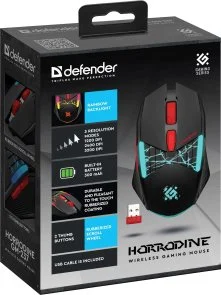 Фото: Миша Defender Horrodine GM-237 Wireless Black (52237) № 6 | KTC