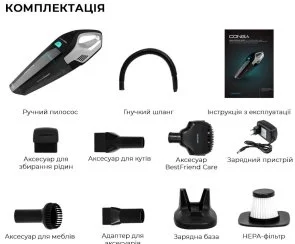 Фото: Автомобільний пилосос CECOTEC Conga PopStar Micro 18.5V Animal Hand (CCTC-05540) № 14 | KTC