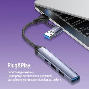 Фото: USB-хаб ColorWay 4in1 (CW-HUB06) № 11 | KTC