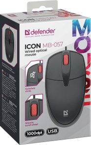 Мишка, Defender Icon MB-057 USB, Black