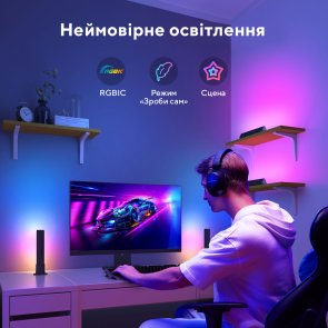 Набір адаптивного підсвічування Govee H6056 Flow Plus Light Bars RGBICWW Wi-Fi/BT (H60563D1)