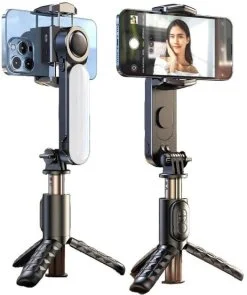 Фото: Стедікам RTAKO Q09 Mini Electric Gimbal Stabilizer with AR Detach Black (6975068272314) № 3 | KTC