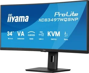 Фото: Монітор iiyama XCB3497WQSNP-B1 Black - 34" VA / 3440x1440 / 120 Гц / AMD FreeSync Premium / HAS № 3 | KTC