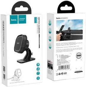 Фото: Кріплення для мобільного телефону Hoco CA53 Intelligent dashboard in-car holder Black/Gray (6931474707536) № 4 | KTC
