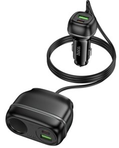 Автомобільний зарядний пристрій Hoco Z59A Rank 96W Black (6942007641517)