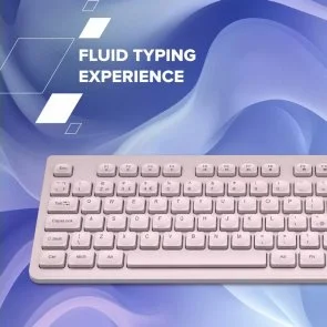 Фото: Клавіатура Canyon HKB-W01 UKR/ENG Wireless Beige (CNS-HKBW01BG) № 9 | KTC
