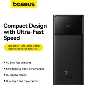 Батарея універсальна Baseus Star Lord Digital Display 30000mAh 22.5 Black (P10022905113-00)