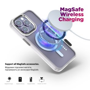 Чохол ArmorStandart for Samsung S24 - Unit MagSafe Matte Clear Silver (ARM74861)