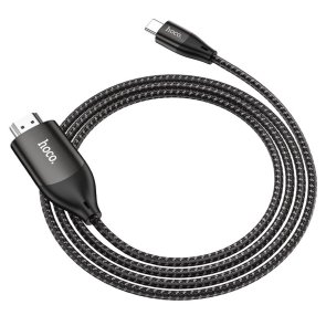 Кабель Hoco UA16 Type-C / HDMI 2m Metal Gray (6931474755025)