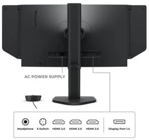 Фото: Монітор BenQ Zowie XL2566X Plus Black (9H.LMRLB.QBE) - 24.1" TN+Film / 1920×1080 / 400 Гц / Adaptive Sync / HAS № 7 | KTC